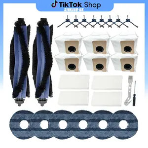 28 Pack C20 Omni Accessories for Eufy C20 Omni Robot Vacuum, Replacement Parts Kit with HEPA Filters, Mop Pads, Main & Side Brushes, Vacuum Bags – Full Maintenance Set