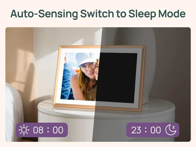 ARZOPA Digital Photo Frames Free Unlimited Cloud storage Share Unlimited 120s Videos Photos Anywhere Touch Screen WiFi Digital Picture Frame Smart Frame Video Frame Decor