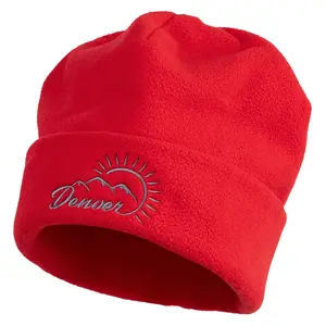 Sunny Denver Embroidered Big Size Reversible Micro Fleece Cap