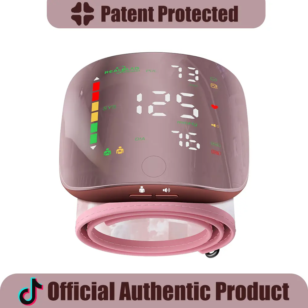 Ziqing Wrist BP Monitor - Digital BP Machine, LED Display, Touch Screen Cuff, 99x2 Reading Memory, ABS Material, Compact for Daily Bags, Carrying Case, Type-C Port Powers Up With Ease, Sustainable Power Solution, Blood Pressure Monitors for Home Use Wrist