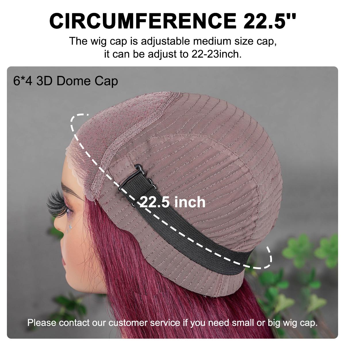 BGMgirl Hair 99J Burgundy Straight 6*4 Wear Go 180% Density Pre Plucked Pre Cut Glueless Lace Closure Wig Human Virgin Hair Wig TikTokShopBlackFriday