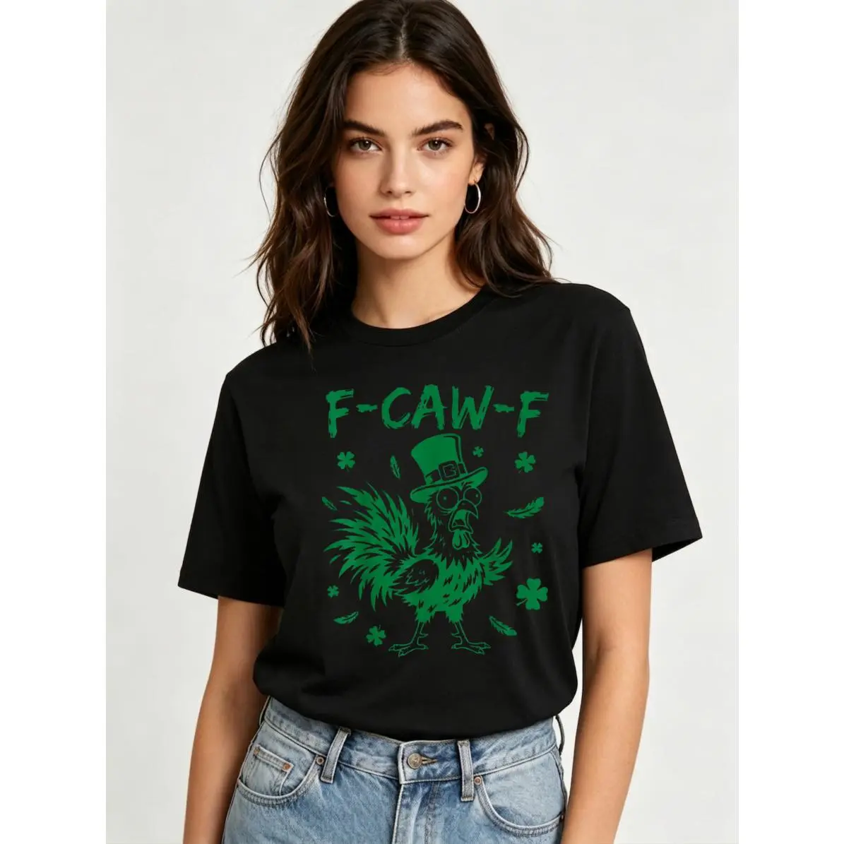 Women Men T-sirt F Caw F Rooster Leprechaun Tee Cotton Clothing Streetwear