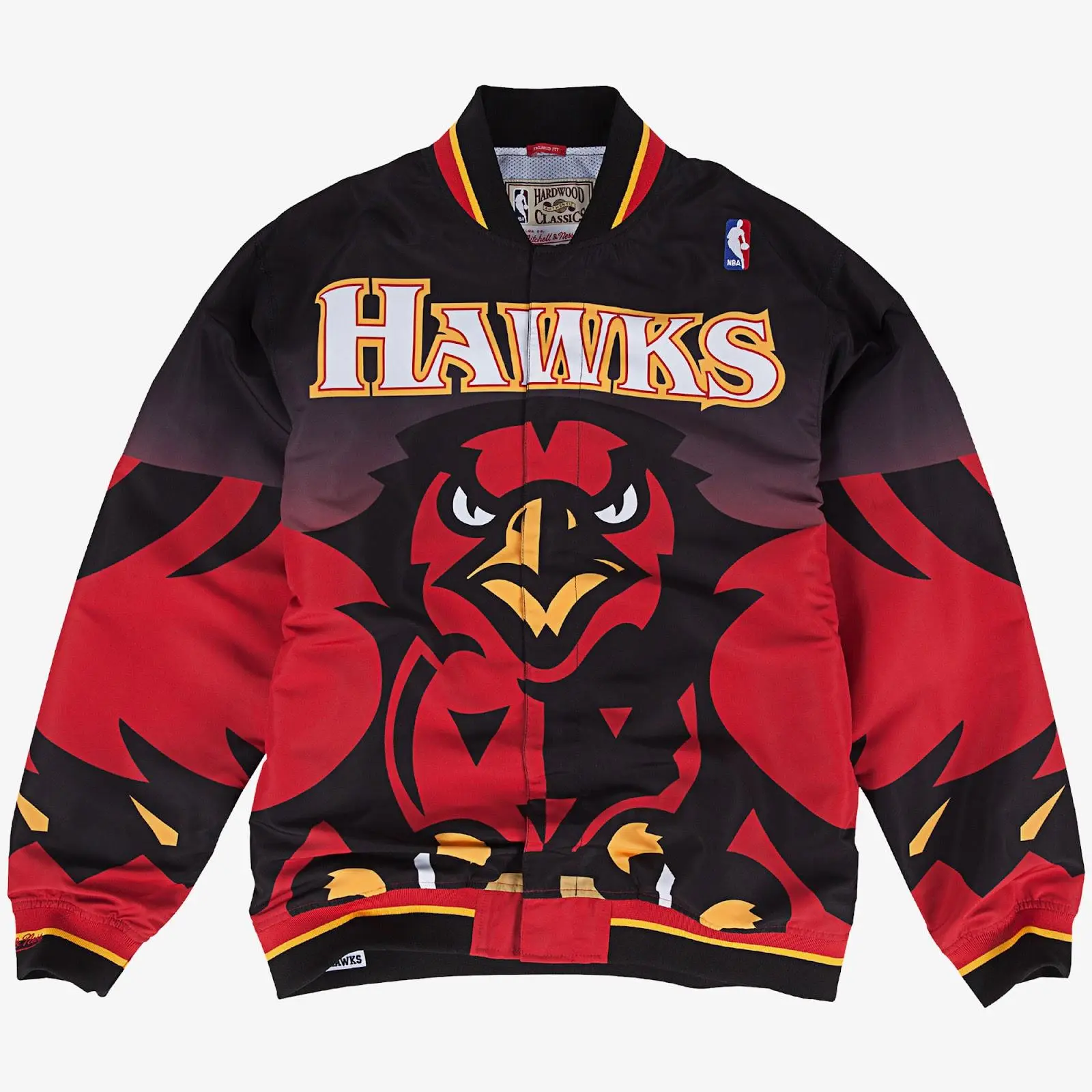 Atlanta Hawks 1995-96 Black Authentic Full-Snap Warmup Jacket