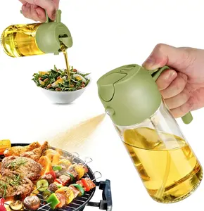 Practical 2-in-1 handheld oil bottle — even spray distribution, easy pouring Dispensers Kitchen