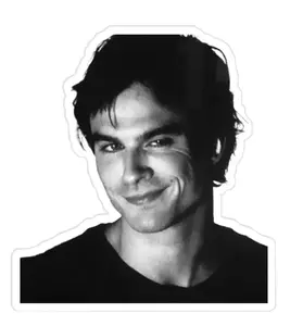 Damon Salvatore- Eye Roll Sticker