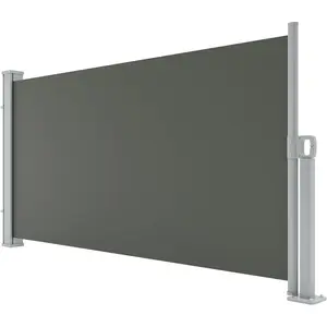 Retractable Side Awning for Patio, Water & UV Resistant Retractable Privacy Screen, Outdoor Retractable Folding Privacy Screen Divider for Garden, Backyard, Balcony ( 71'x138')