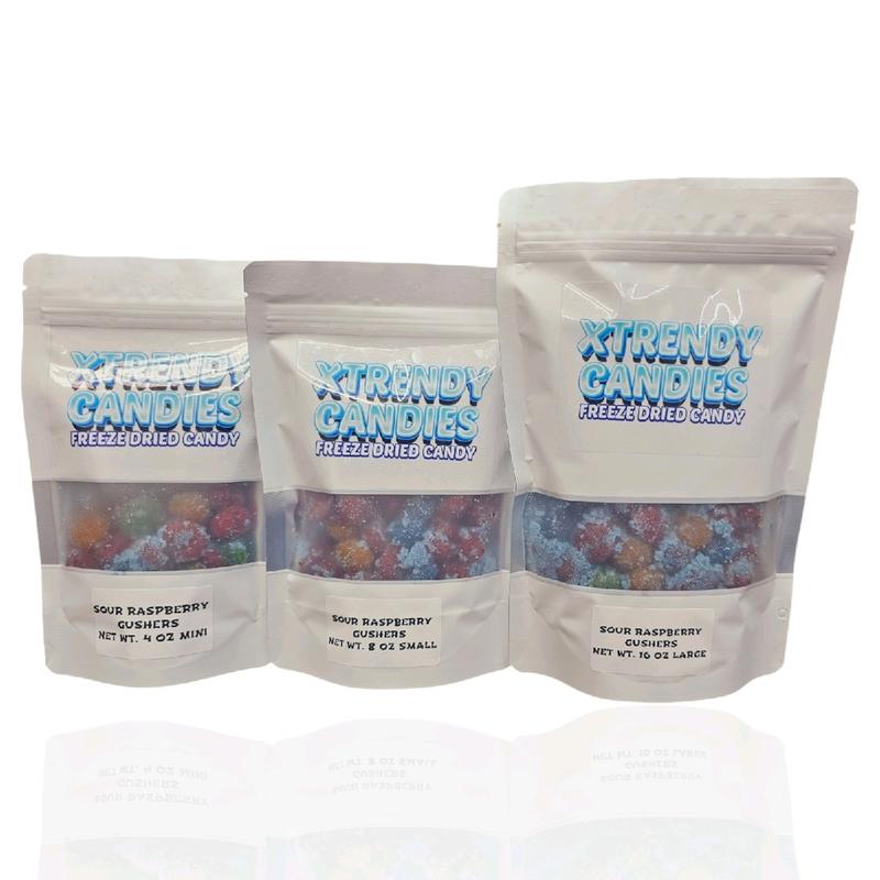 Xtrendy Candies Best Sour Raspberry Gushers - Trending Snack on Tiktok - Candy