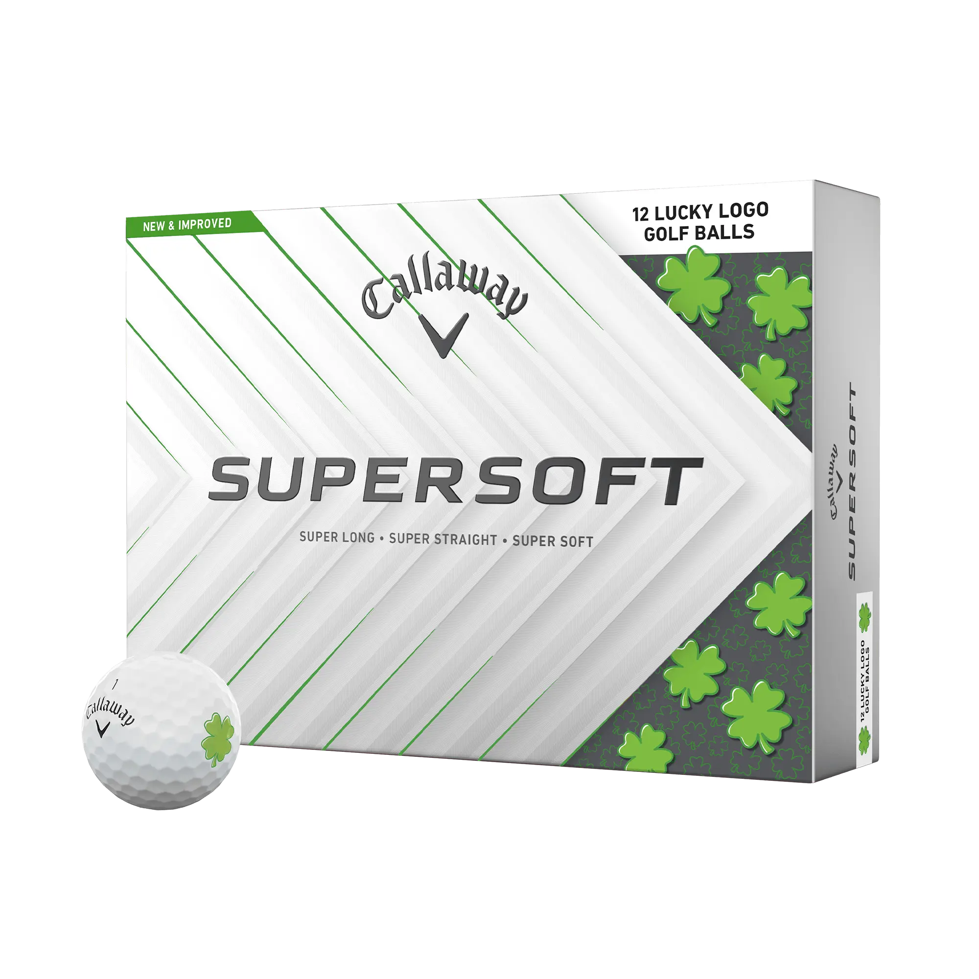 Callaway Golf Supersoft Lucky Golf Balls in White