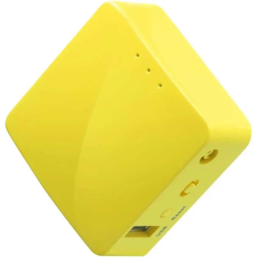 GL-MT300N-V2 (Mango) Portable Mini Travel  Pocket VPN WiFi Router - 2X Ethernet Ports | USB 2.0 | OpenWrt | OpenVPN/Wireguard for Public & Hotel  | Easy to Set up via Admin Panel