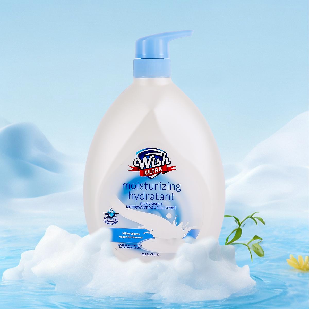 Wish 1000 ML/33.8 Fl Oz Hydrating Body Wash For Men&Women, Long-Lasting Fragrance6 Different Scent, Deep Cleaning, Make The Skin Smoother, For All Skin Types