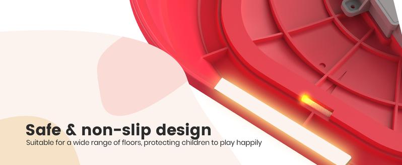 Non-Slip Music & Light Up 5 Pcs Stepping Stones,  Encourage Balance, Sensory Stepping Stones, Indoor & Outdoor Play Gift Colorful Fun Soft Design