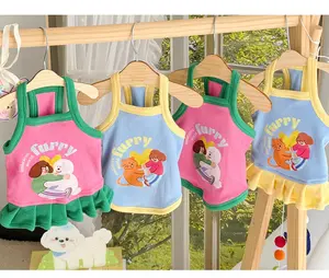 Pet Clothes Dog Cat Dress Sleeveless Vest Graphic Cute Costume Causal Breathable SUmmer Colorful Y2K D00070