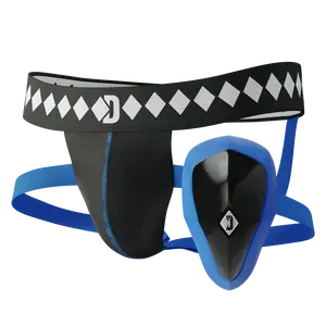 Quad Strap Jock System | Four-Strap Supporter with Cup Pocket - Durable Military-Grade Elastics For Secure Fit - Breathable & Comfortable Protective Athletic Underwear for MMA, Boxing, Martial Arts, Hockey, Football & High-Impact Sports