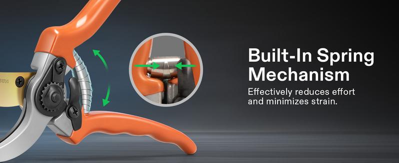 VIVOSUN 8" Bypass Pruning Shears for Gardening, Heavy-Duty Garden Scissors, Ultra Sharp Pruners with 3/4 in. Cut Capacity, Garden Clippers for Pruning