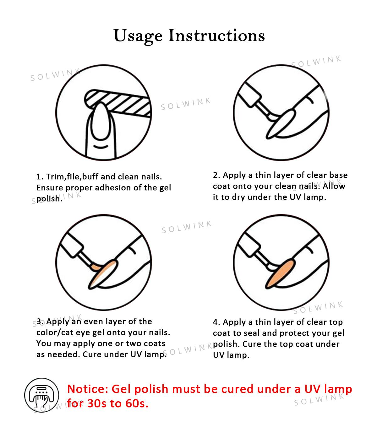 SOLWINK Galaxy Color Shifting Cat Eye Gel Nail Polish Set Glitter Mermaid Effect Magic Gel for Daily Manicure, Nail Art, and DIY at Home