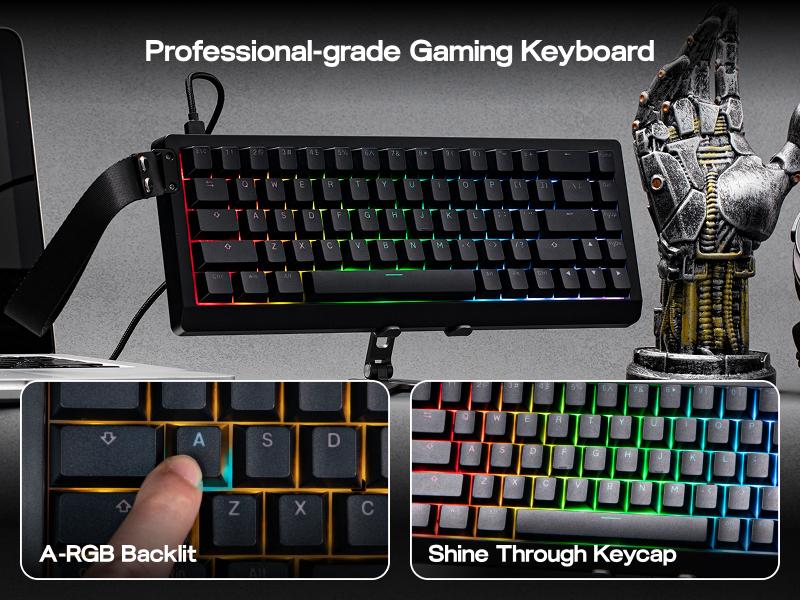EPOMAKER HE68 Lite 65% ANSI US Layout Tray-Mounted Wired Hall Effect Magnetic Mechanical Keyboard DKS SOCD thocky creamykeyboards Tri-Mode USB-C/BT 5.0/2.4GHz Customizable RGB Backlight for PC/Mac/Linux creamy keyboard TikTokShopJumpstartSale