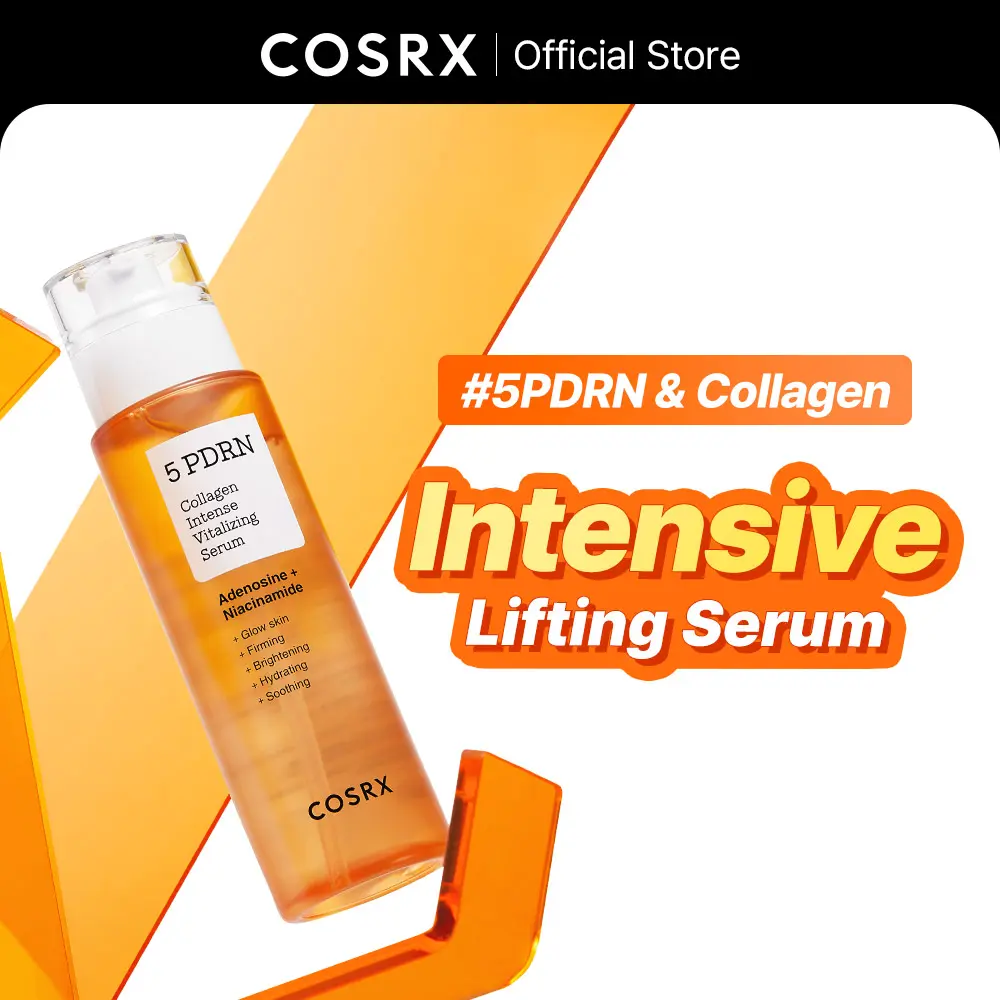 [COSRX Official] 5 PDRN Collagen Intense Vitalizing Serum 100 mL / 3.38 fl oz | Daily Boost Serum for Vitality, Glow, Firmness, and Vitalizing with 5 PDRN & Collagen |  Daily Skin Repair, K-Beauty Radiance Lightweight
