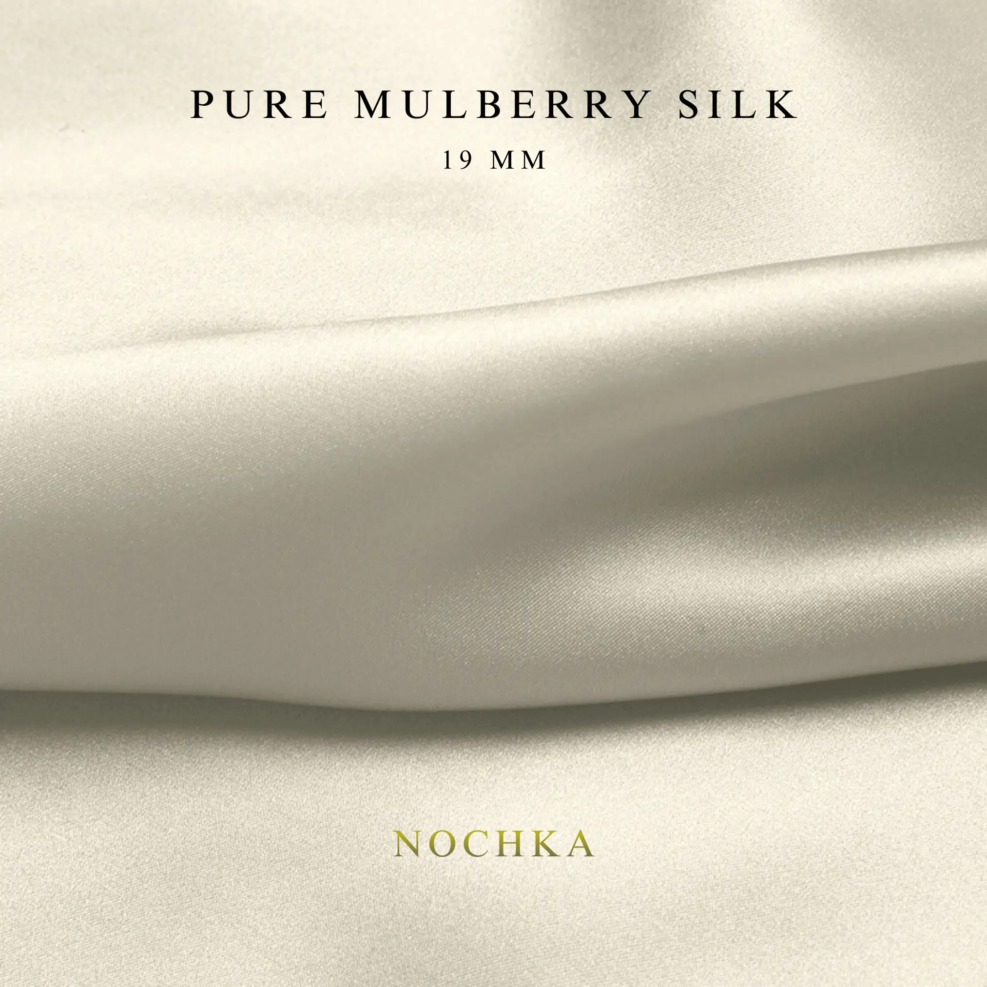 Platinum Silver 100% Pure Mulberry Silk Fabric 19mm Cut-to-Size Silk Fabric