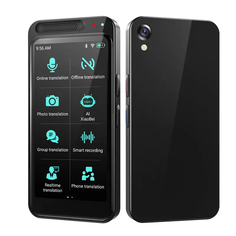 AI Language Translator Device,with 4.1" Touch Screen,Real-time Voice/Photo Translation in 139 Languages, Portable,Offline & Online Support