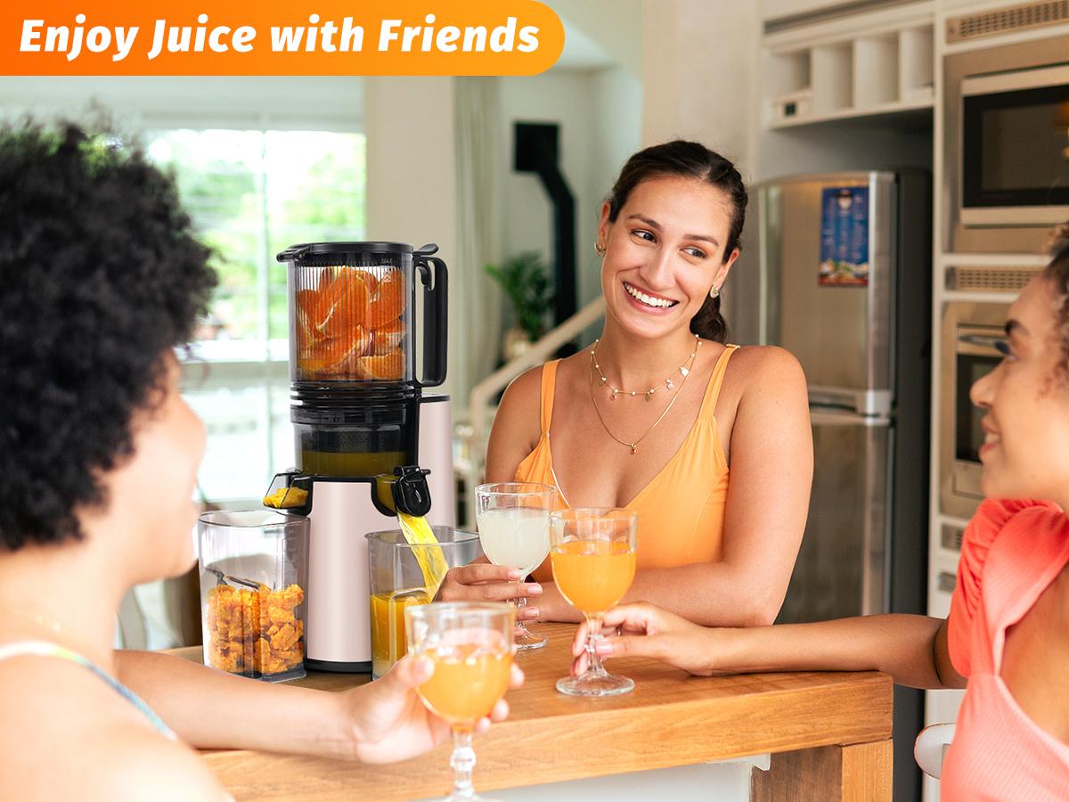 LQZ Cold Press Juicer-Slow Masticating Machines, 350W, 5.4" Feed Chute for Whole Fruits & Vegetables,High Juice Yield,Easy to Clean LQZ Cold Press Juicer-Slow Masticating Machines, 350W, 5.4" Feed Chute for Whole Fruits & Vegetables,High Juice Yield,Easy to Clean