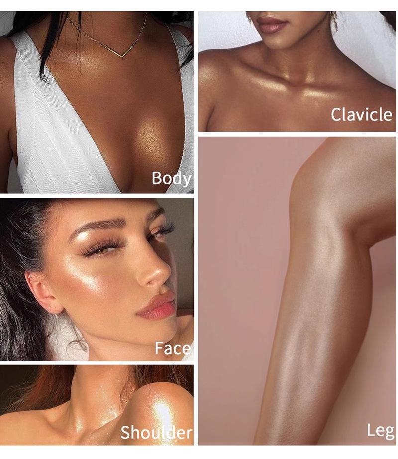 Liquid Highlighter Makeup, Natural Glow Face Body Highlighter Stick, Silky Smooth Light Liquid Luminizer, Long Lasting Highlight Face Illuminator Make up