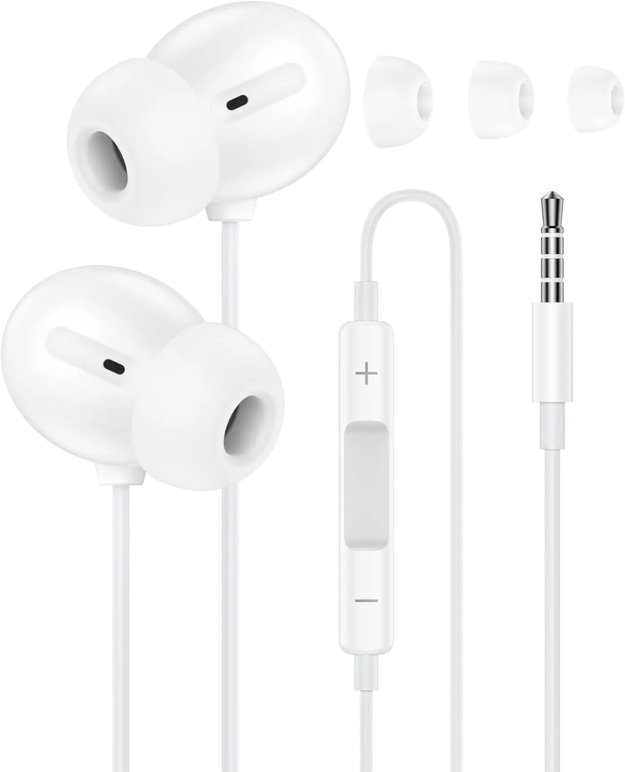 Wired Headset 3.5mm Jack with Microphone Earbud Kid for School Headphone Compatible for Samsung Galaxy Phone pad Gaming Laptop Video Game PC Computer Chromebook Auriculare Audifono I
