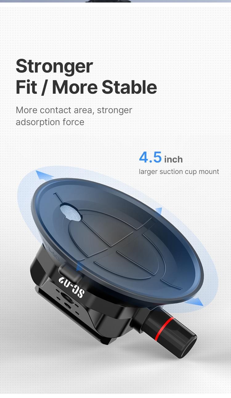 ULANZI SC01/SC02 Suction Mount Magic Arm Bracket for DSLR Cameras for GoPro Action Camera Video Shooting