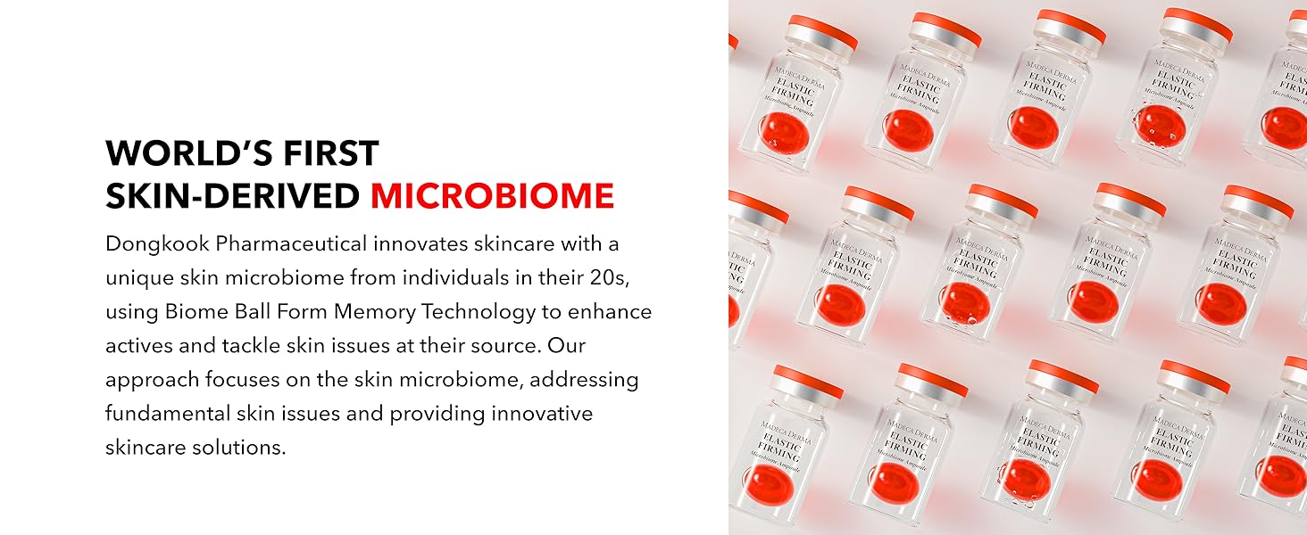 [[Madeca Derma] 2X FIRMING BOOST SET (5 pcs of Elastic Firming Microbiome Ampoules + Microbiome Balancing Toner) Anti-aging, Korean pharmaceutical