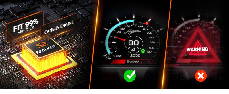 2014 Ford Mustang 9008/H13 H10/9140/9145 60W 6500K White IP67 LED Headlight Fog Light Bulbs Combo 4PCS SEALIGHT S2