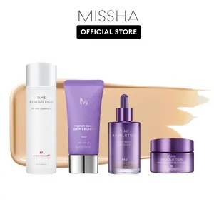 [MISSHA Official] Skincare Meets Makeup Routine Kit - Toner + Serum + Cream + Serum BB Cream