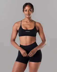 Amplify Open Back Bra - Black