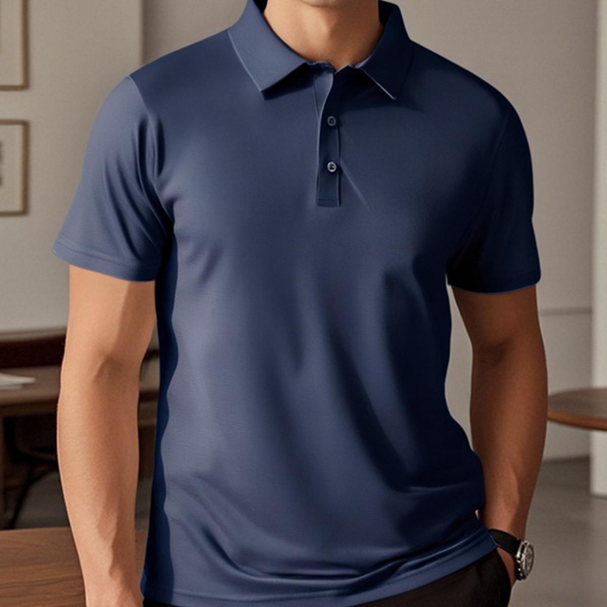Premium Performance Polos: Ultra-Breathable, Moisture-Wicking Polos with Stretch | Fashion Collar Short Sleeve Casual Tees (Available in Various Colors) Soft, Sweat-Absorbing, Lightweight Everyday Wear