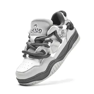 Q-AND Men's 2026 New Skate Shoes Thick Sole Height Increasing Loafers Casual Shoes Lightweight Comfortable Safety Athletic Fashion Breathable Sports Sneakers Footwear Trainer Boy shoes to buy 2026 summer shoes