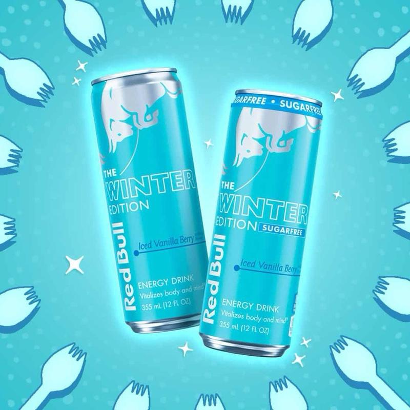 Red Bull Iced Vanilla Berry Energy Drink, with 114mg Caffeine plus Taurine & B Vitamins, 12 Fl Oz