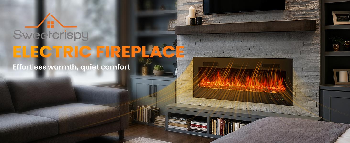 【Deal】Electric Fireplace Insert, 1500W Wall Mounted & Recessed Fireplace, Freestanding Fireplace Heater with Remote & Touch Panel Control, Adjustable Flame Effect, 12H Timer for Indoor use 【Deal】Electric Fireplace Insert, 1500W Wall Mounted & Recessed Fireplace, Freestanding Fireplace Heater with Remote & Touch Panel Control, Adjustable Flame Effect, 12H Timer for Indoor use