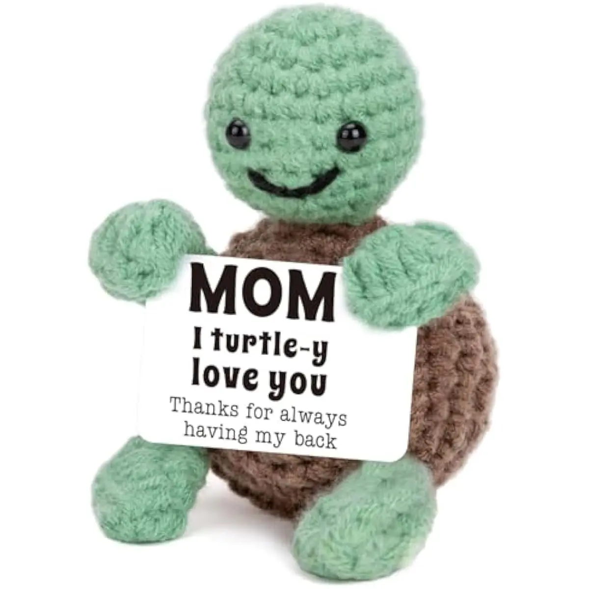 Handmade Crochet Mini Turtle Stuffed Animal - Easter Gift Ready Presents for Women, Mom Birthday Gifts from Daughter Son with Emotional Positive Vibe, Gifts For Women, Stuffed Animals
