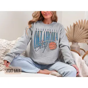 Retro Oklahoma City Basketball Sweatshirt | Vintage OKC T-Shirt or Hoodie for Fans | Playoff Basketball Gear