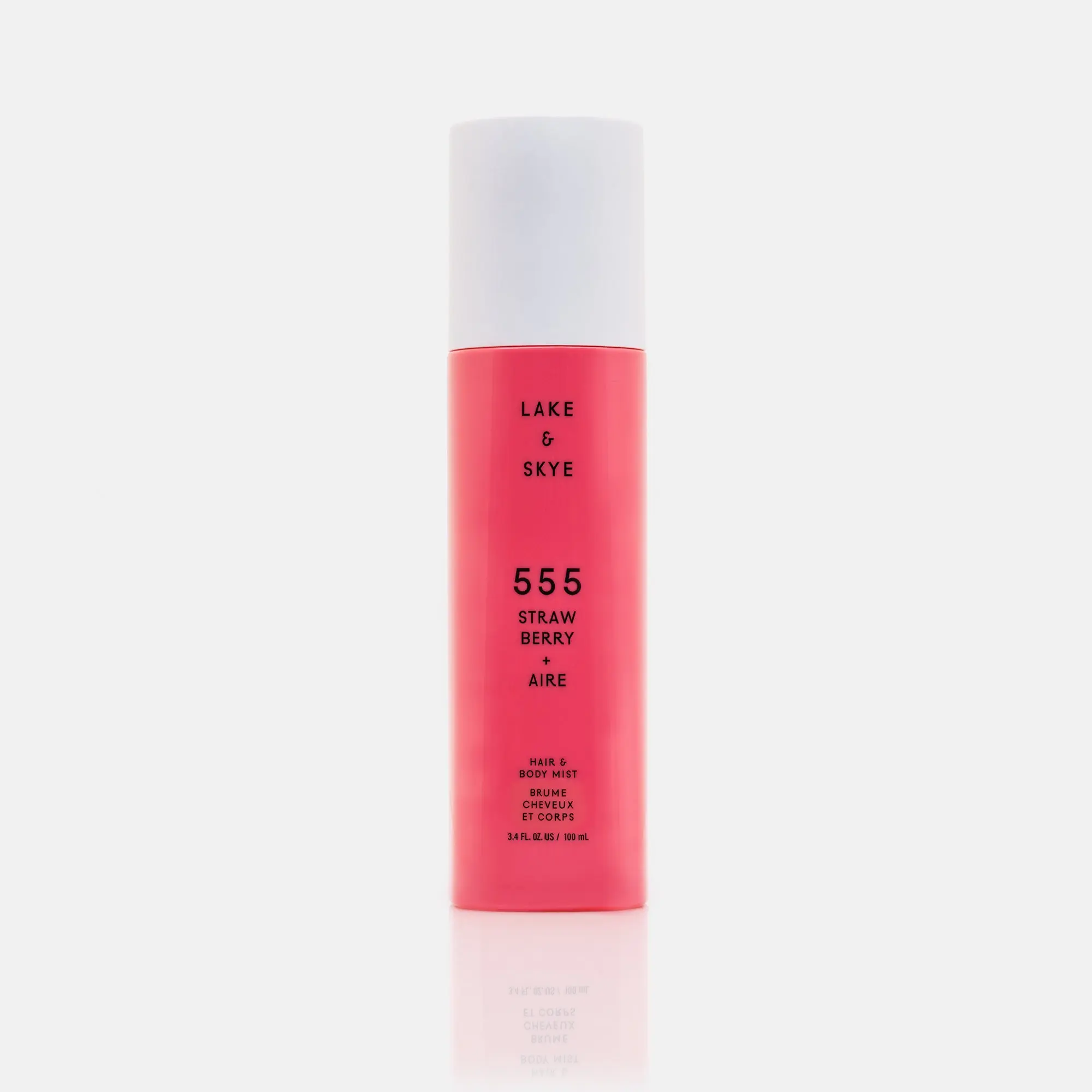 Lake & Skye 555 Strawberry + Aire Hair & Body Mist Spray, 100 mL / 3.4 fl oz