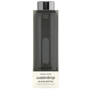 Waterdrop Microdrinks 20oz Black Glossy Water Bottle