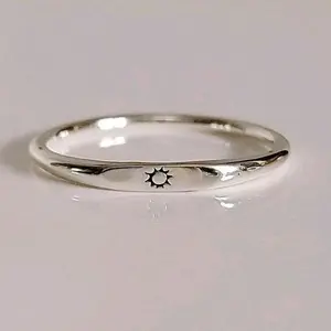 Sterling Silver Dainty Sun Ring