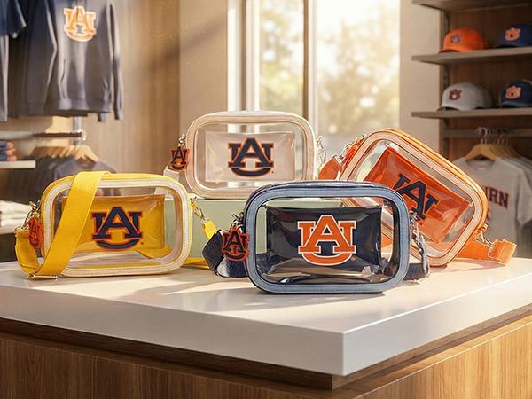 NCAA Clear Crossbody Bag for Women– Lightweight Stadium Handbag with Adjustable Strap, Card Pocket & Team Logo, Perfect for Game Day Essentials, Sports Fans, School Events & Casual Everyday Use 016