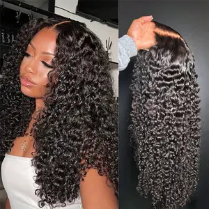 【LIVE Only】UNice Natural Black Jerry Curly 7x5 Bye Bye Knots Lace Closure Wig with Drawstring Glueless Human Hair Wigs