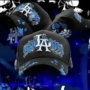 DANDY HATS X SAD BOYZ BLUE ANGELSCOLLAB BLACK SNAPBACK HAT - Mens Hatswith Adjustable Unisex Fit, Dark Street Gorrapara Hombres, Statement Outfit & Fashion Gift