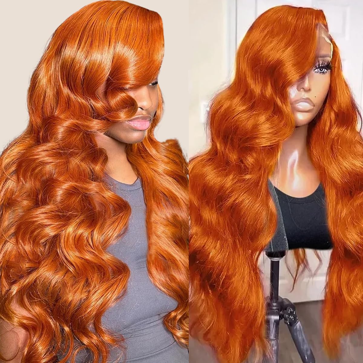 30 Inch Body Wave 13x6 HD Lace Front Wig Human Hair 200 Density Pre Plucked Gk 613 13x6 Lace Front Wig Human Hair 200% Density Body Wave  main image 2