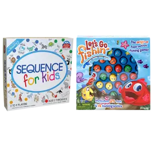 Goliath Preschool Games Bundle Sequence for Kids & Let's Go Fishin' for Ages 3-6 Builds Hand-Eye Coordination and Logical Thinking