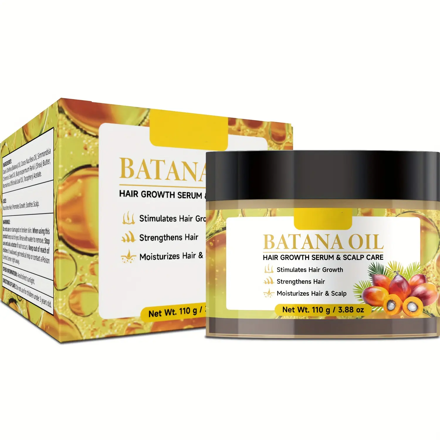 Valentine’s Day Hair Care Gift – Batana Hair Oil for Scalp Moisturizing, Stronger Roots, Frizz Control & Fuller-Looking Hair