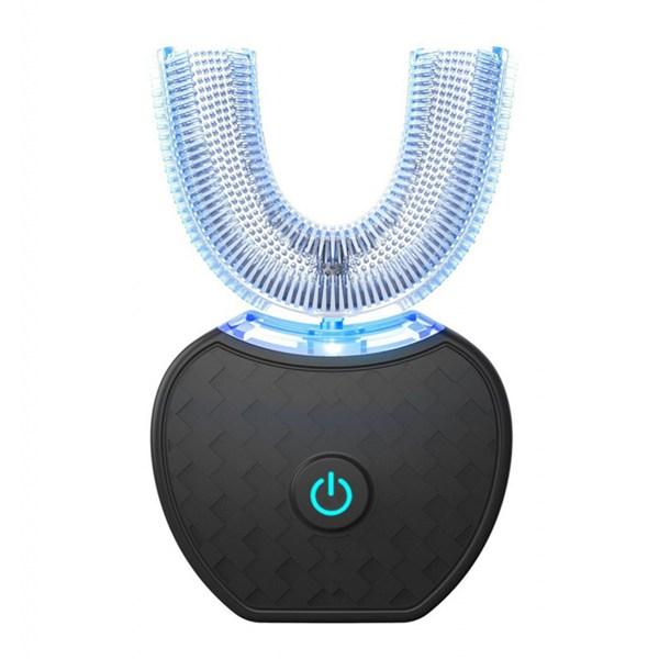 ABS Electric Dual-Color Rechargeable Sonic Rotating Couple Set Tooth Cleaner Smart Teeth Whitener with Intelligent Timer & Quadrant Reminder for Efficient Cleaning