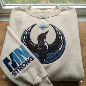 Embroidered Minnesota Resistance Shirt, MN State Bird Loon Resistance Shirt, Political Protest Hoodie, Minnesota Loon Starbird Sweatshirt