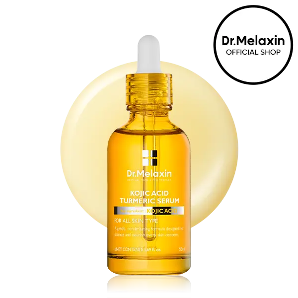 [Dr.Melaxin Official] Kojic Acid Turmeric Serum 50ml, Brightening Face Serum for Dark Spot Care, Niacinamide, Glow Facial Essence