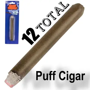 12-Pack Puff Joke Cigars – Fake Smoke Gag Props for Parties, Costumes & Comedy 🎭🚬💨
